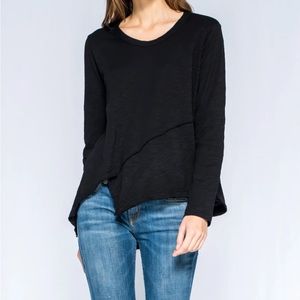 Wilt assymetrical sweatshirt Navy size Small